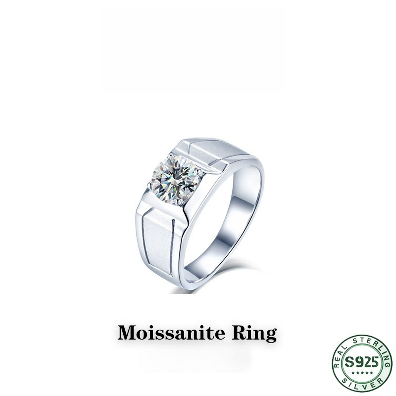 Moissanite Engagement Ring 1 Carat - Hot selling s925 sterling silver ring,