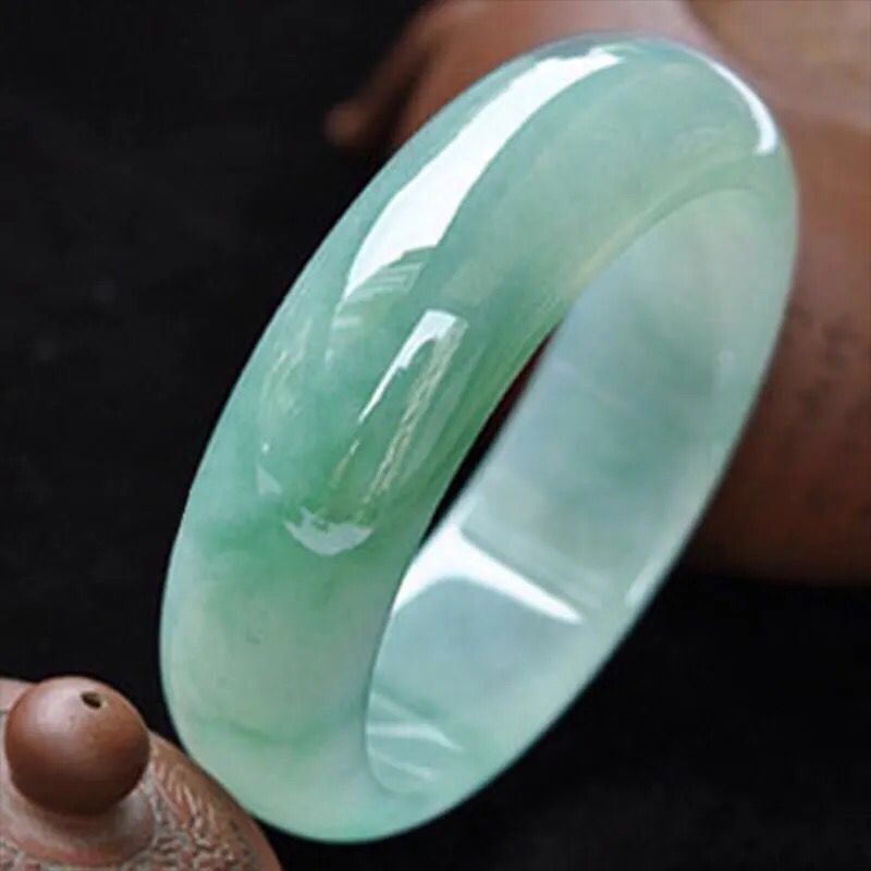 Bracelets - Myanmar natural jade bracelet, old mine,