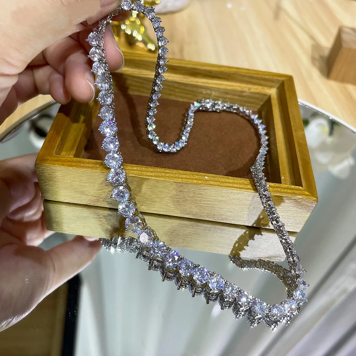 Luxury Designer 7MM Iced Out T - огляд і ціна Cross Pendant Necklace Gold