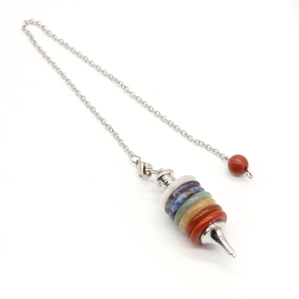 Natural Stone Chakra Pendulum  - огляд і ціна Crystal Pendant Necklace Natural Stone