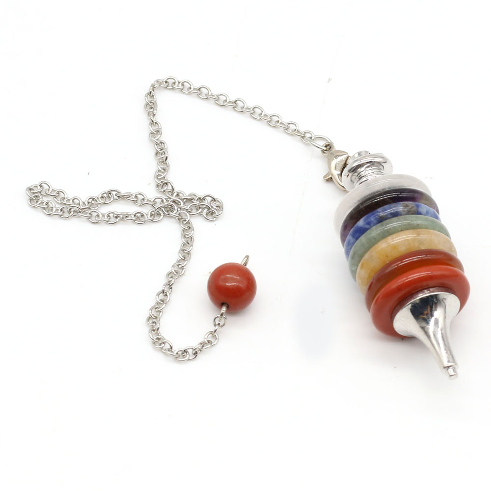 Natural Stone Chakra Pendulum  - огляд і ціна Crystal Pendant Necklace Natural Stone