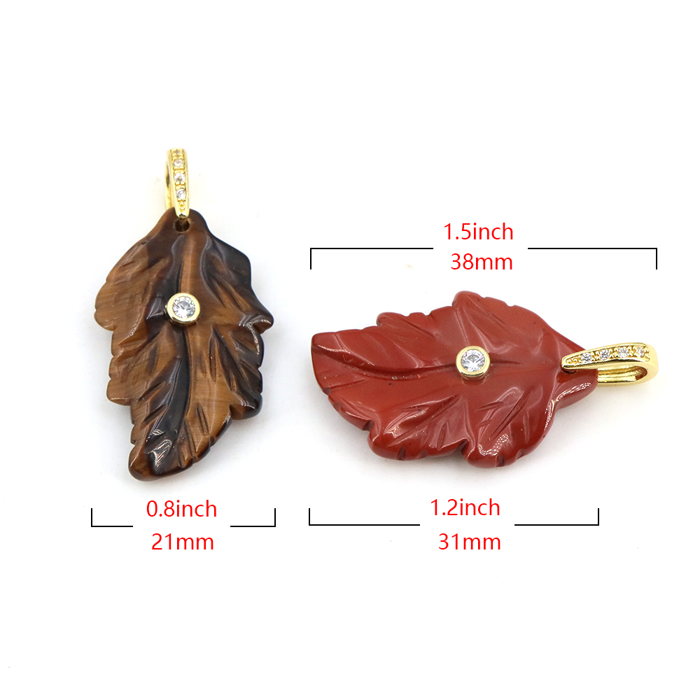Natural Stone Crystal Leaf wit - огляд і ціна Crystal Pendant Necklace Natural Stone