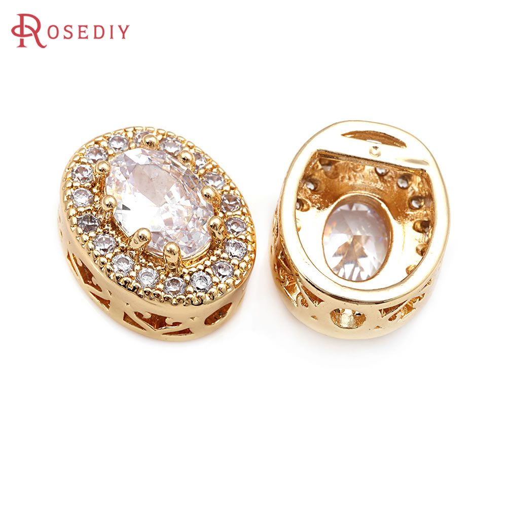 6PCS 18K Gold Color Brass Oval - огляд і ціна Bracelets