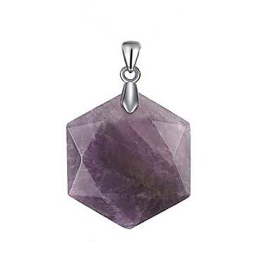 Crystal Hexagram Stone Pendant - огляд і ціна Crystal Pendant Necklace Natural Stone