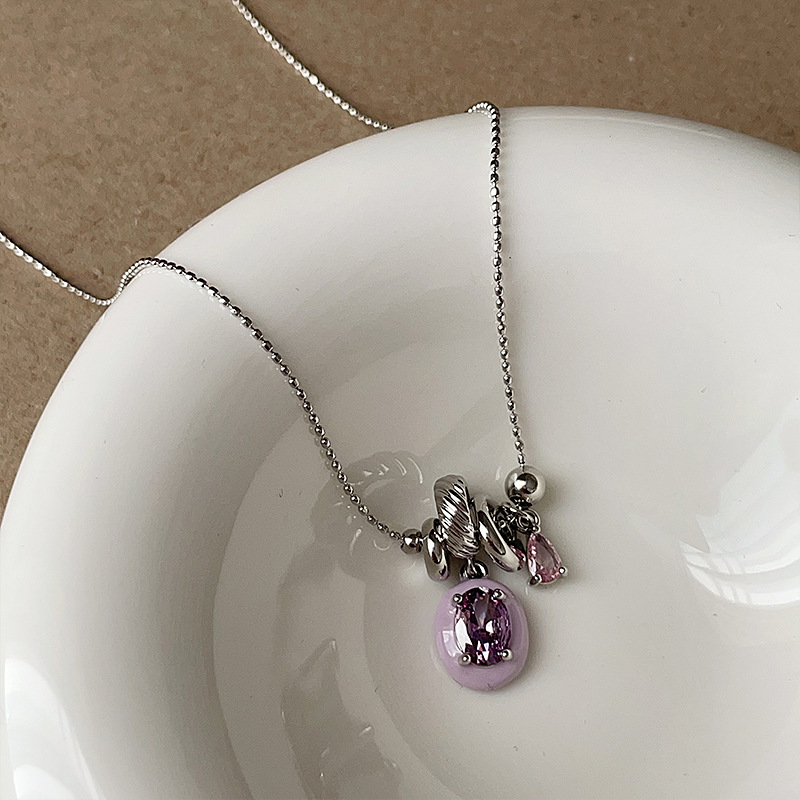 Minar French Colorful Enamel C - огляд і ціна Heart Locket Necklace Photo