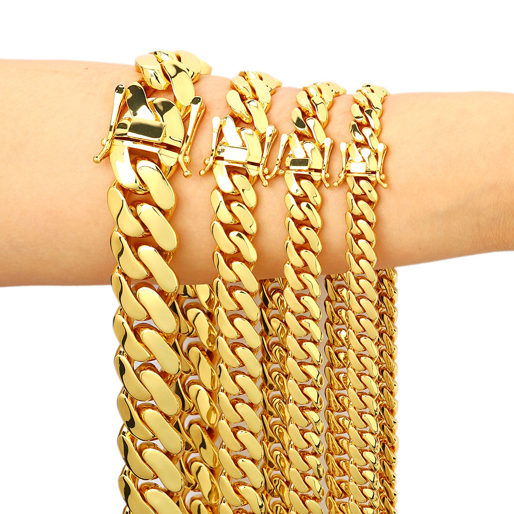 Wholesale 10mm/12mm/15mm/20mm  - огляд і ціна Cuban Link Chain 12Mm