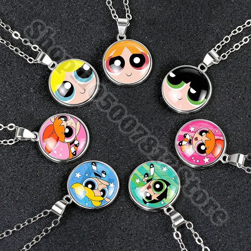 Kawaii The Powerpuffs Girls Cu - огляд і ціна Anime Pendant Necklace