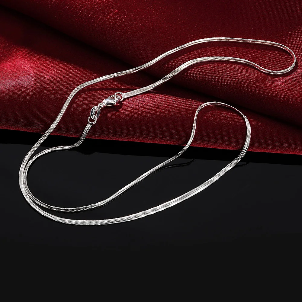 40-75cm Length 925 Sterling Si - огляд і ціна 925 Sterling Silver Chain Necklace Men