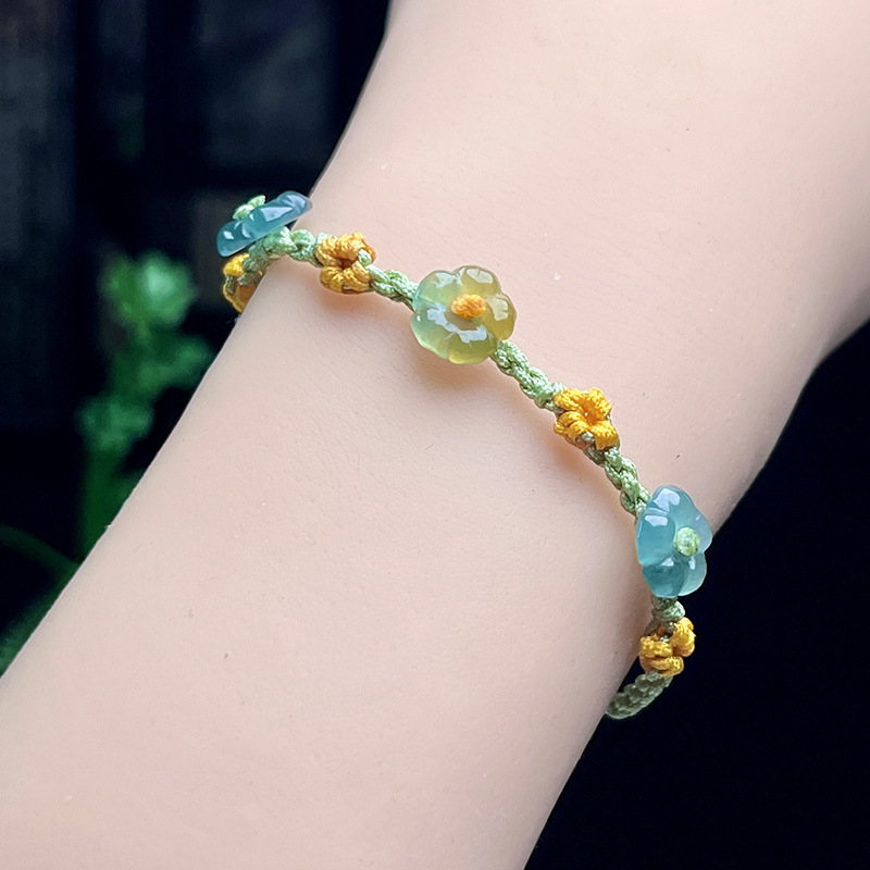 Myanmar Jadeite Flower Bracele - огляд і ціна Bracelets