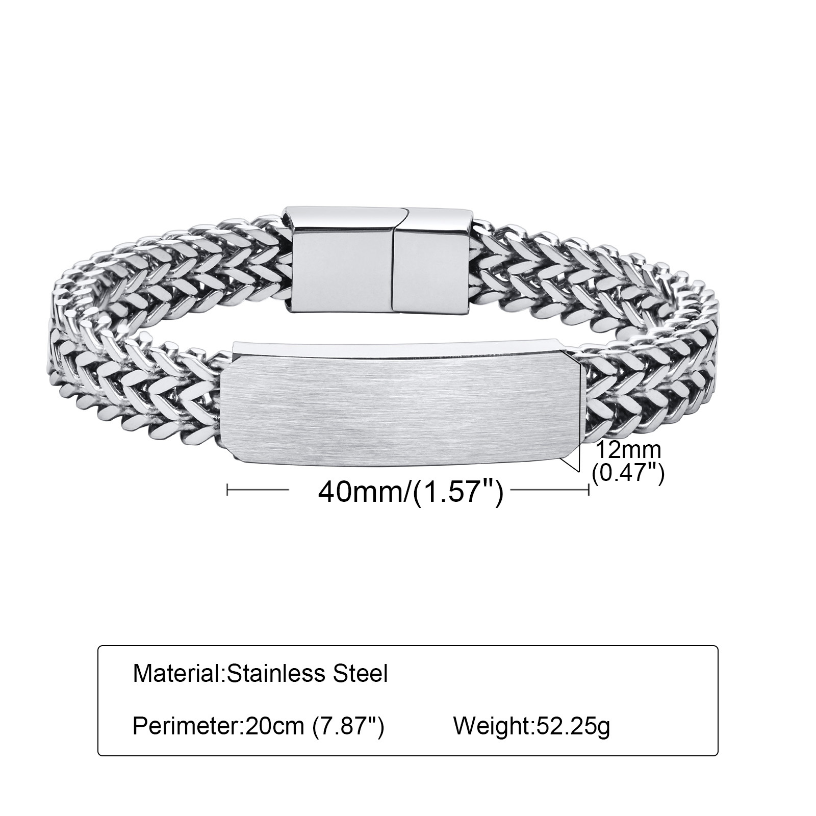 Vnox 12mm Customize Bracelets  - огляд і ціна Cuban Link Chain 12Mm