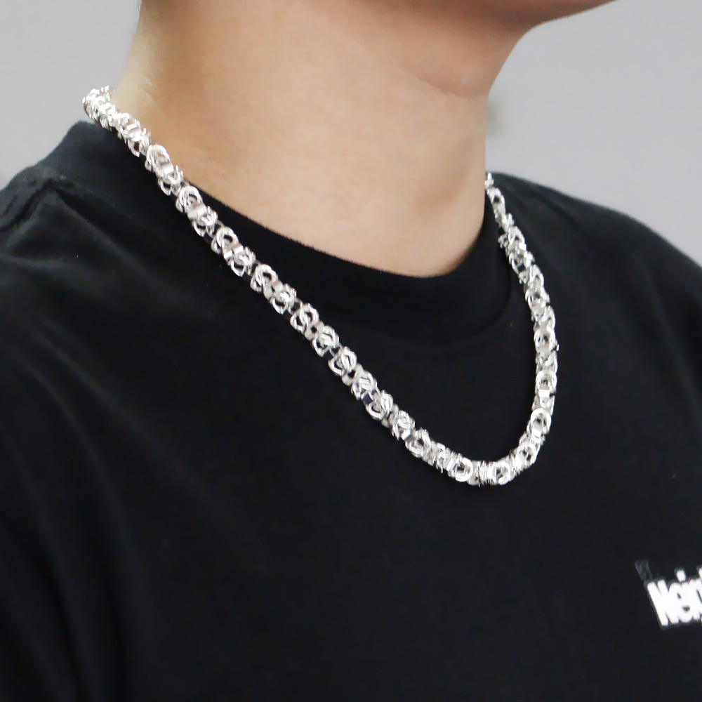 925 Sterling Silver Hip Hop Bo - огляд і ціна 925 Sterling Silver Chain Necklace Men