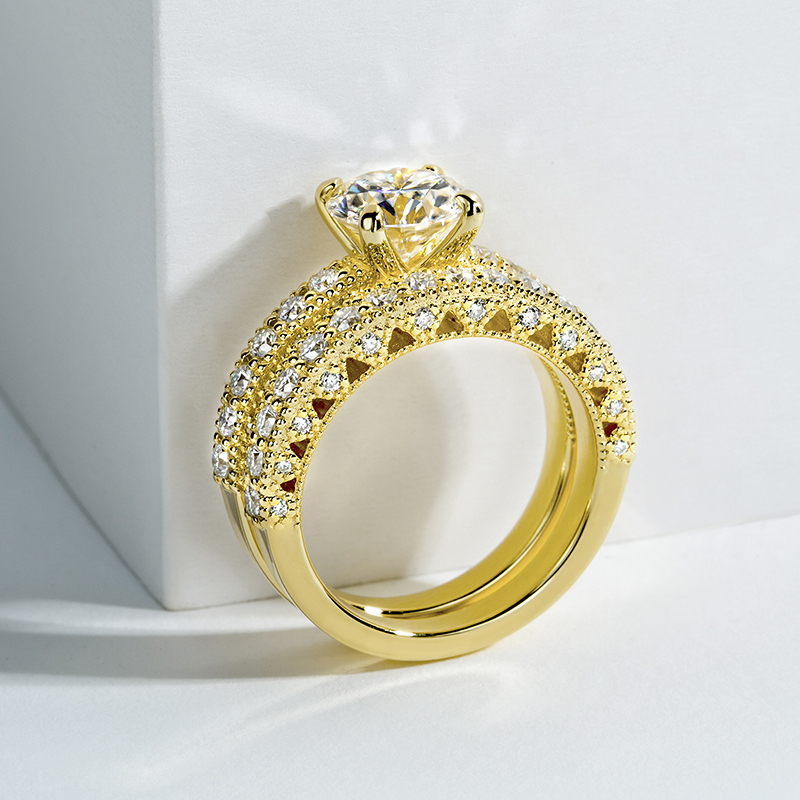 Ring Set For Women 925 Sterlin - огляд і ціна Moissanite Engagement Ring 1 Carat