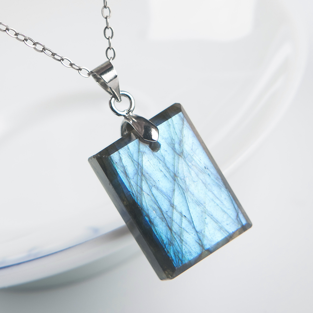 Necklace Pendant Natural Labra - огляд і ціна Crystal Pendant Necklace Natural Stone