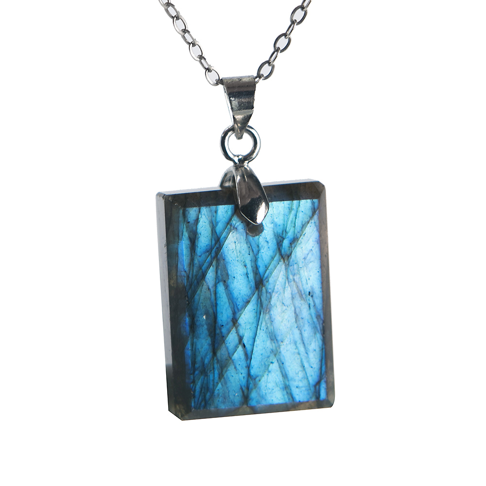 Necklace Pendant Natural Labra - огляд і ціна Crystal Pendant Necklace Natural Stone