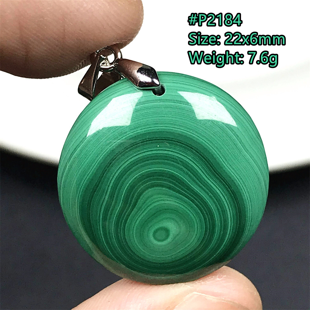 Natural Green Malachite Chryso - огляд і ціна Crystal Pendant Necklace Natural Stone