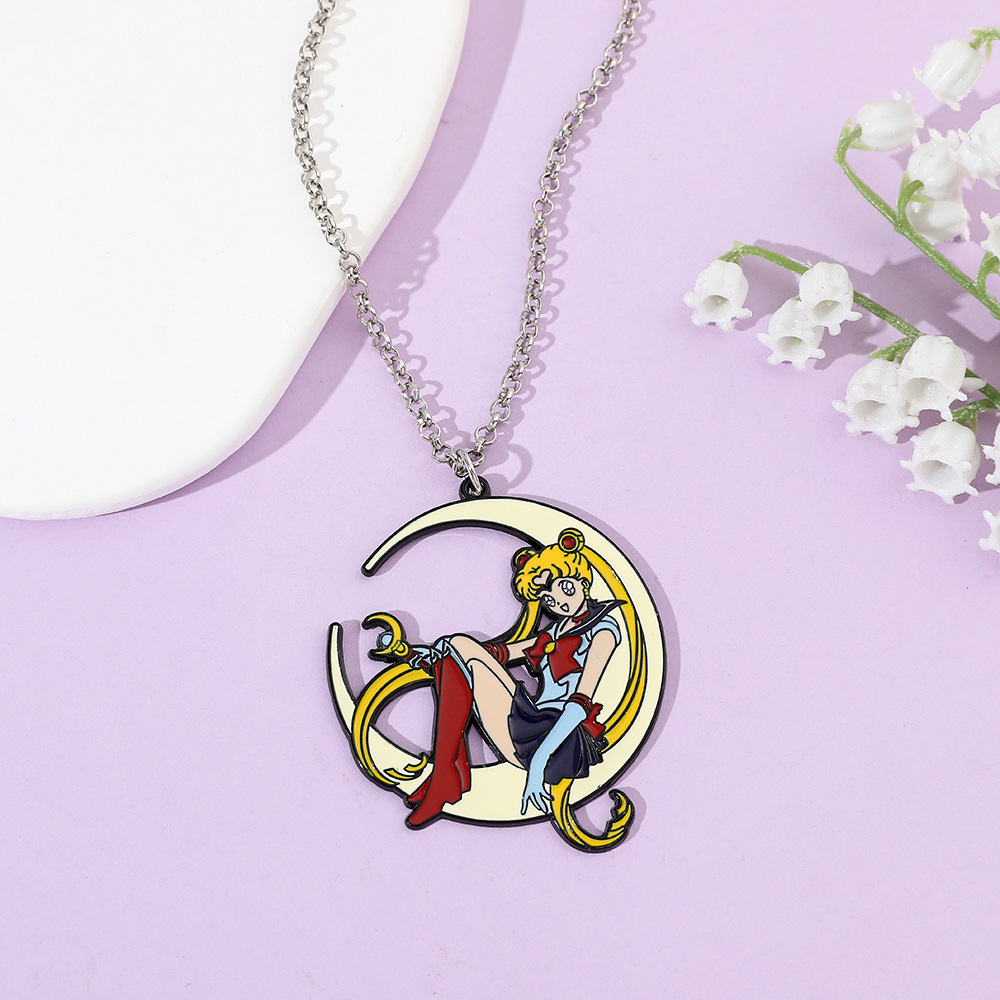 Sweet Anime Metal Enamel Neckl - огляд і ціна Anime Pendant Necklace