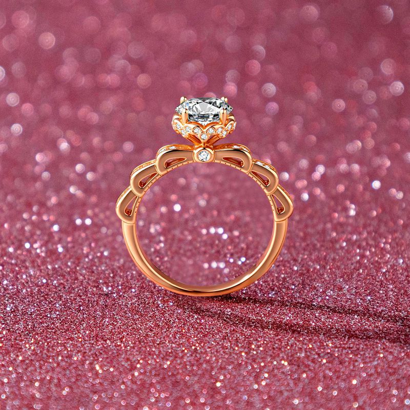 Holiday Gift Four-claw Bouquet - огляд і ціна Moissanite Engagement Ring 1 Carat