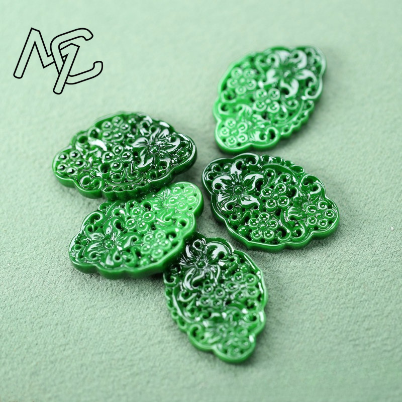 2pcs DIY Natural Dry Green Eme - огляд і ціна Earrings