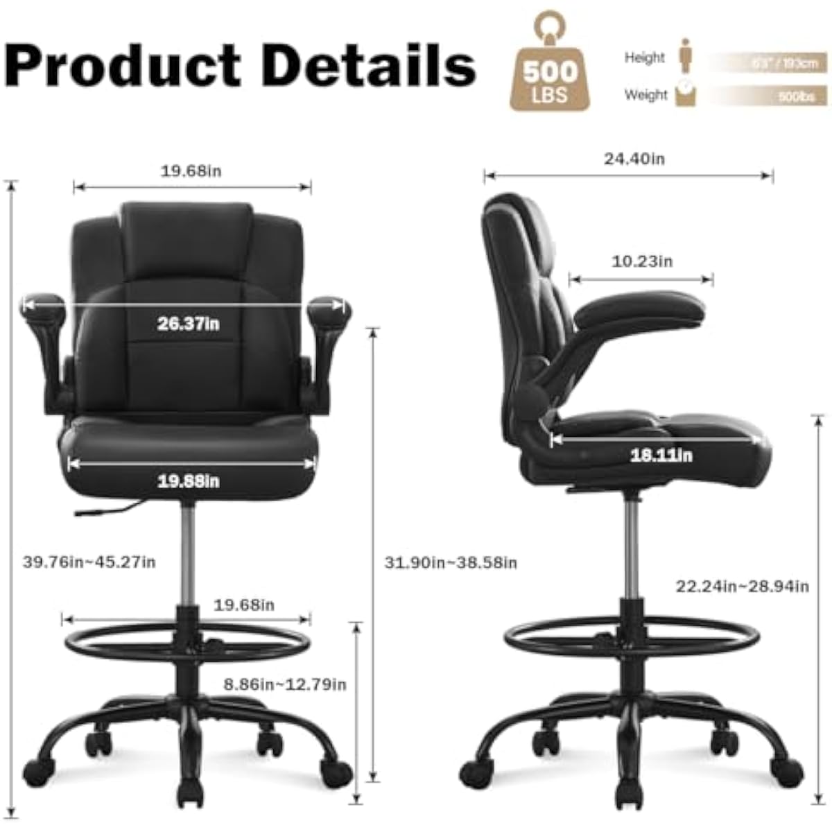 Ergonomic Tall Stool for Stand - огляд і ціна Rings