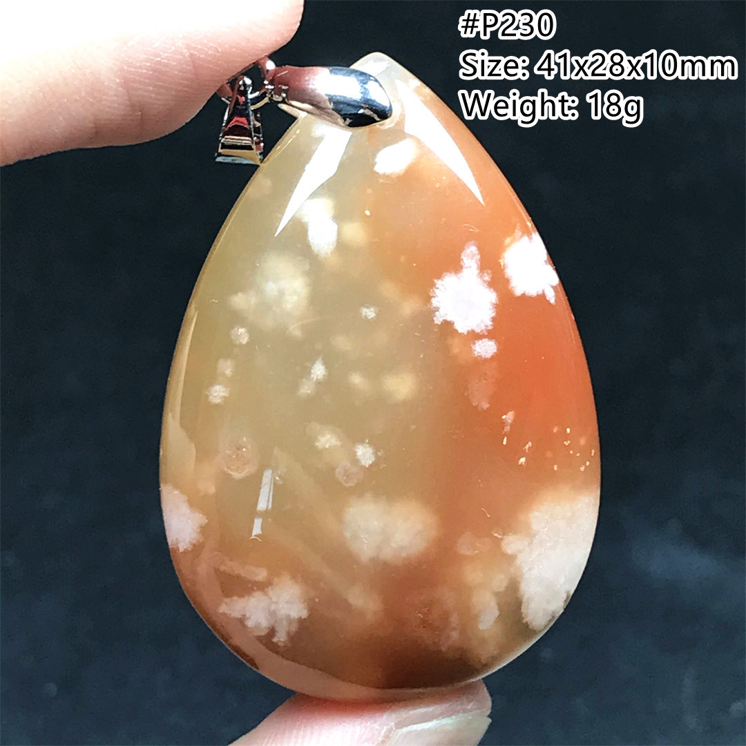 Natural Cherry Agate Necklace  - огляд і ціна Crystal Pendant Necklace Natural Stone