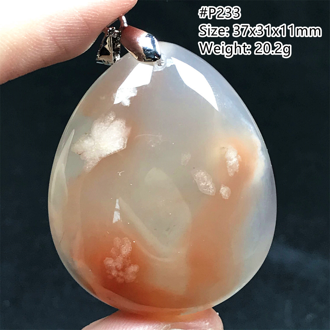 Natural Cherry Agate Necklace  - огляд і ціна Crystal Pendant Necklace Natural Stone