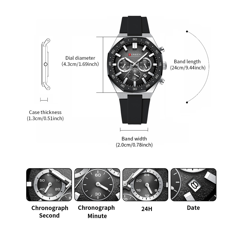 CURREN Fashion Casual Men Spor - огляд і ціна Watch Accessories