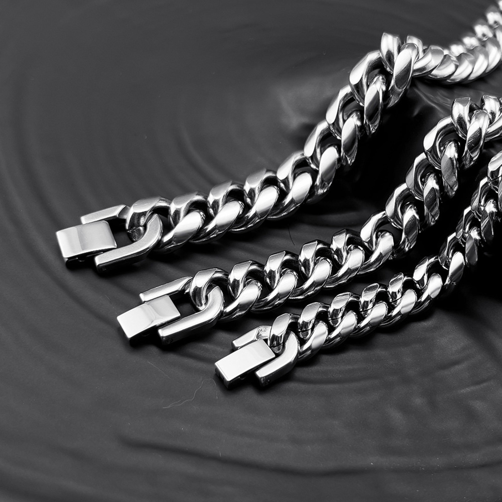 6-12MM Cuban Chain Mens Bracel - огляд і ціна Cuban Link Chain 12Mm