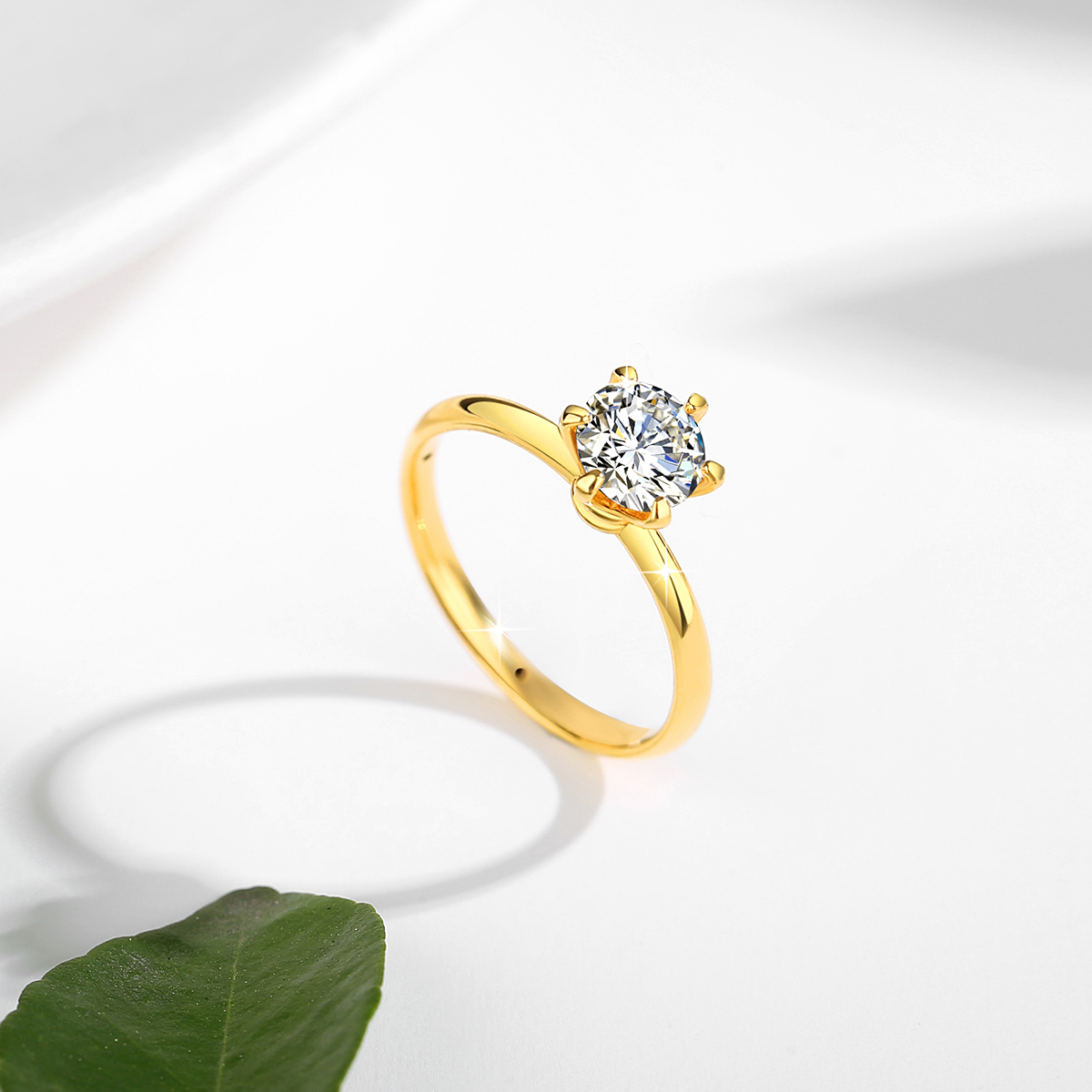 Real Gold 18K Moissanite Rings - огляд і ціна Moissanite Engagement Ring 1 Carat
