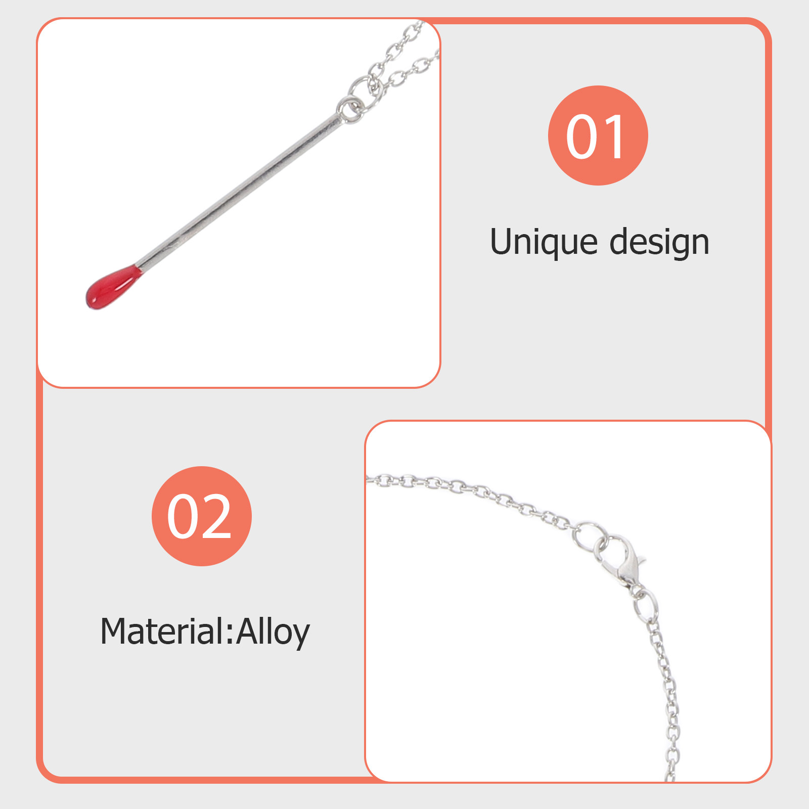 1Set Matchstick Earrings Neckl - огляд і ціна Earrings